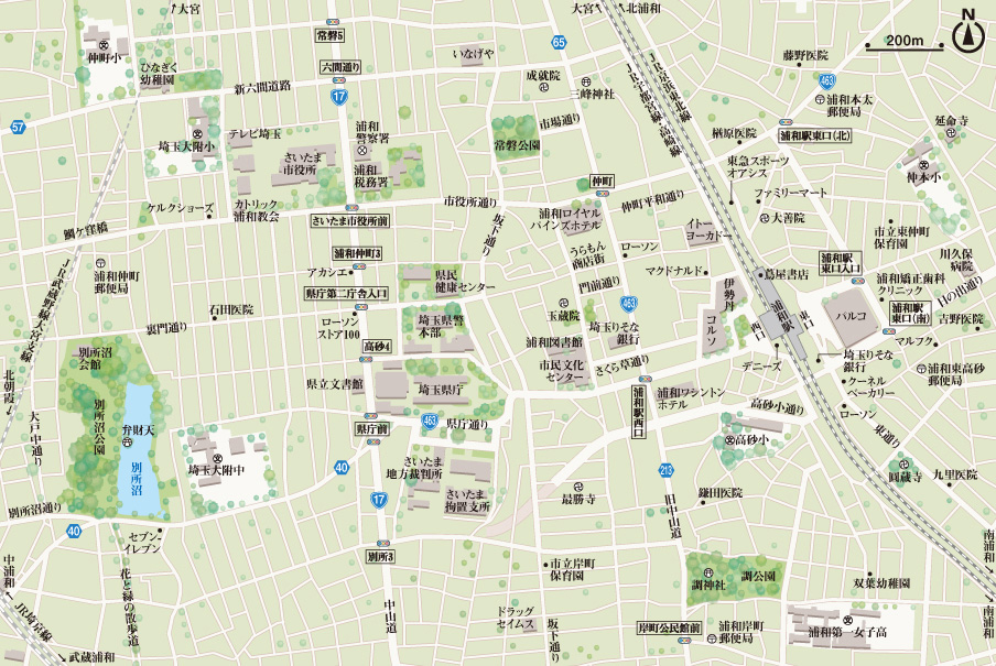 浦和駅周辺MAP